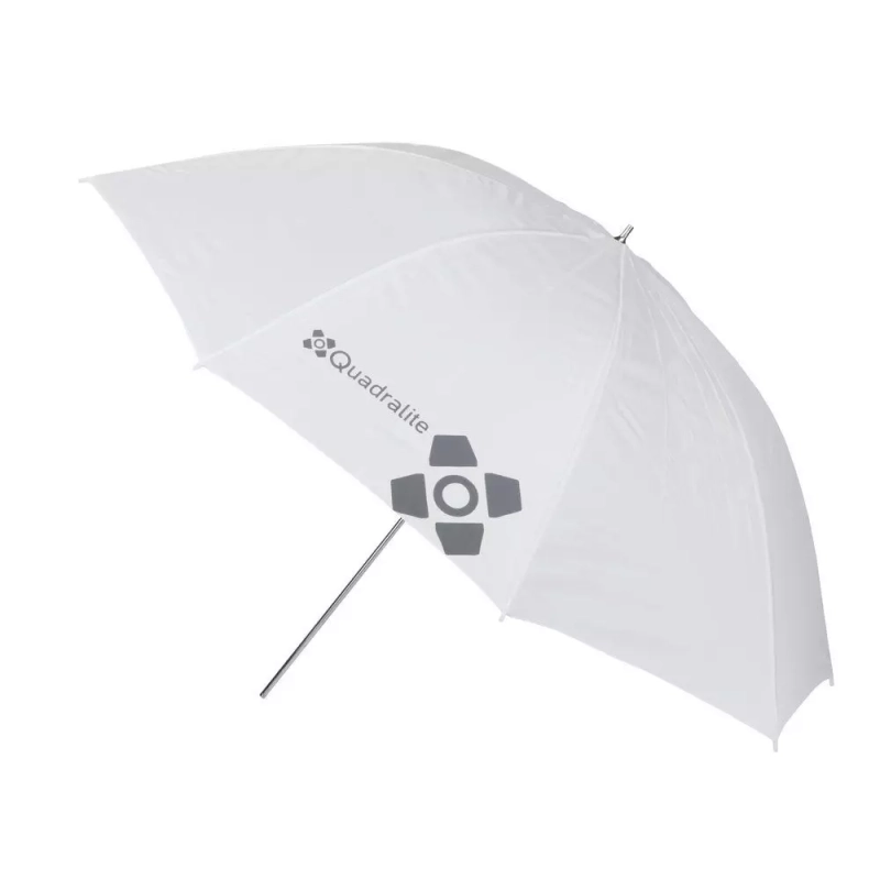 Parasolka Quadralite biała transparentna 91 cm