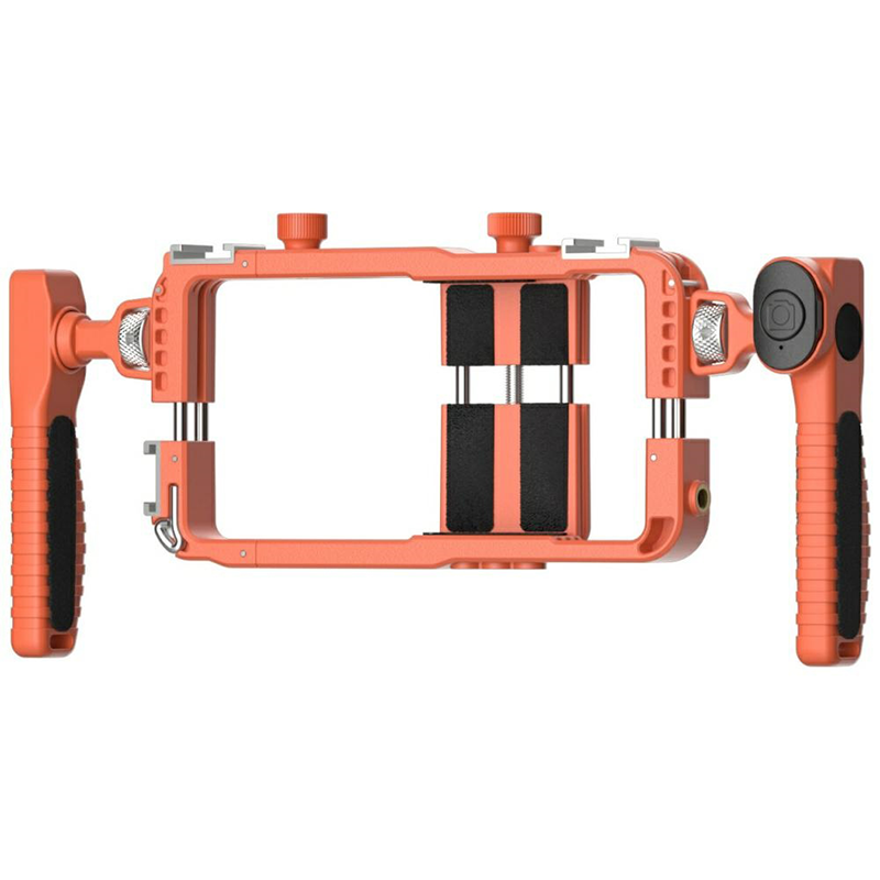 Uchwyt do telefonu 4smarts Video Rig z pilotem Pomarańczowy - Orange