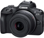 Canon EOS R100 + RF-S 18-45 mm f/4.5-6.3 IS STM + plecak + karta SD 32 GB + zapasowy akumulator LP-E17