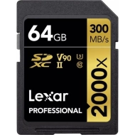 Karta pamięci Lexar Professional SDXC 64GB 2000X UHS-II (300 MB/s)