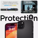 Etui Spigen iPhone 15 Liquid Air Matte Black Case