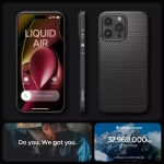 Etui Spigen iPhone 15 Pro Liquid Air Matte Black Case