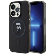 Etui Karl Lagerfeld IML Ikonik MagSafe do iPhone 15 Pro Max Czarny
