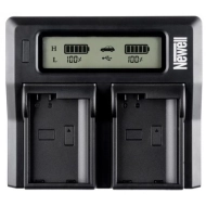 Ładowarka dwukanałowa Newell DC-LCD do akumulatorów LP-E6