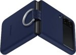 Etui Samsung Silicone Cover z pierścieniem do Galaxy Z Flip 3 5G granatowy