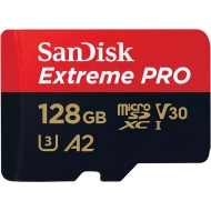 Karta pamięci SanDisk Extreme Pro microSDXC 128GB 200/90 MB/s A2 C10 V30 UHS-I U3