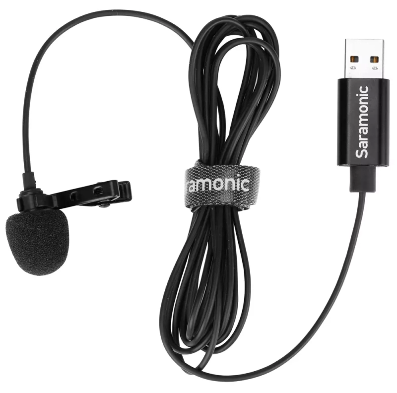 Mikrofon krawatowy Saramonic SR-ULM10 ze złączem USB 1