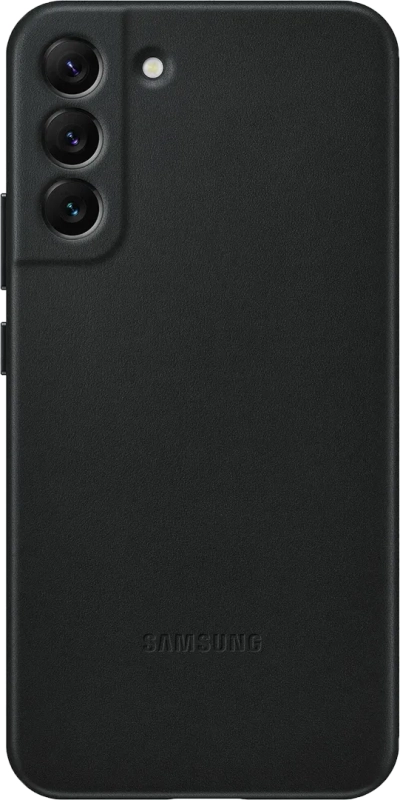 Etui Samsung Leather Galaxy S22+ czarne