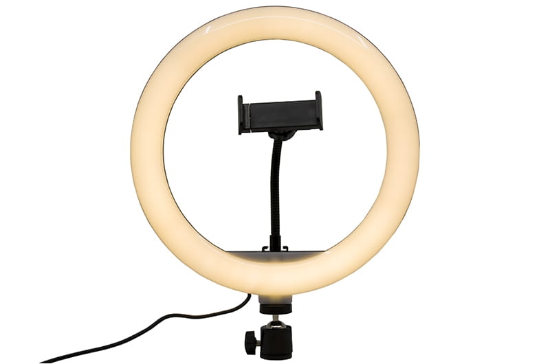Lampa pierścieniowa LED RL-120B 12" 4Mobee + statyw 1