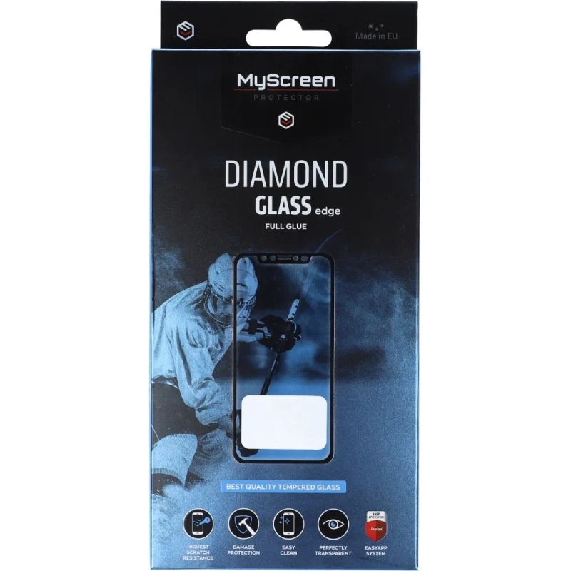 Szkło hartowane MyScreen Diamond Glass z czarną ramką do Samsung Galaxy S21 FE 5G