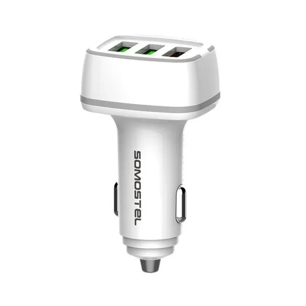 Ładowarka samochodowa 3 USB 18W Somostel SMS-A48 biała