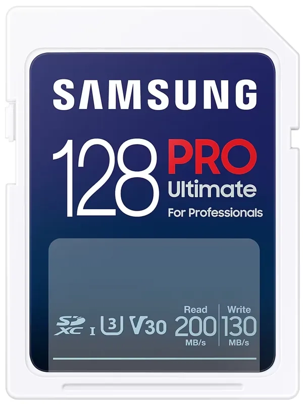 Karta pamięci Samsung SDXC PRO Ultimate 2023 128 GB V30 U3 UHS-I (200 MB/s)