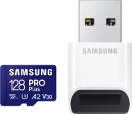 Karta pamięci Samsung microSDXC 128 GB PRO Plus 2023 (180/130MB/s) + Czytnik