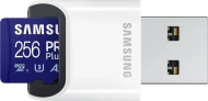 Karta pamięci Samsung microSDXC 256 GB PRO Plus 2023 (180/130MB/s) + Czytnik