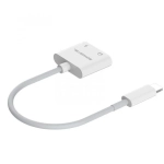 Adapter HF Lightning Somostel biały SMS-BZ03 audio + zasilanie 2