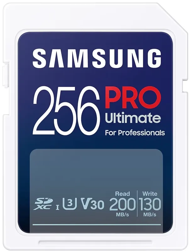 Karta pamięci Samsung SDXC PRO Ultimate 2023 256 GB V30 U3 UHS-I (200 MB/s)