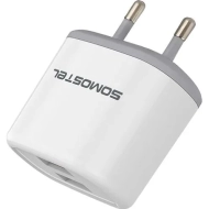 Ładowarka DUAL USB 2.4 A Somostel z kablem USB-C