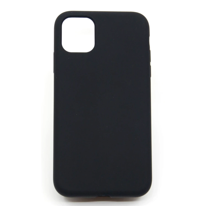 Etui silikonowe 4Mobee do Apple iPhone 12 czarne