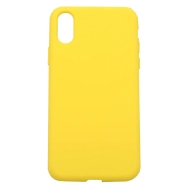 Etui silikonowe do Apple iPhone XR 4Mobee żółte