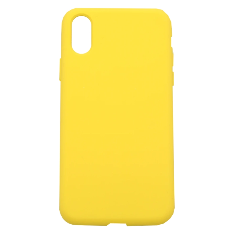 Etui silikonowe do Apple iPhone XS 4Mobee żółte