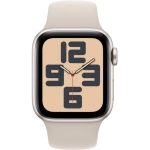 Apple Watch SE 2 (2023) GPS 44mm koperta aluminiowa Starlight + pasek Sport Band Starlight S/M