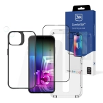 estaw do ochrony iPhone 15 - 3mk Comfort Set 4 in 1
