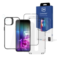 Zestaw do ochrony iPhone 15 Pro Max - 3mk Comfort Set 4 in 1