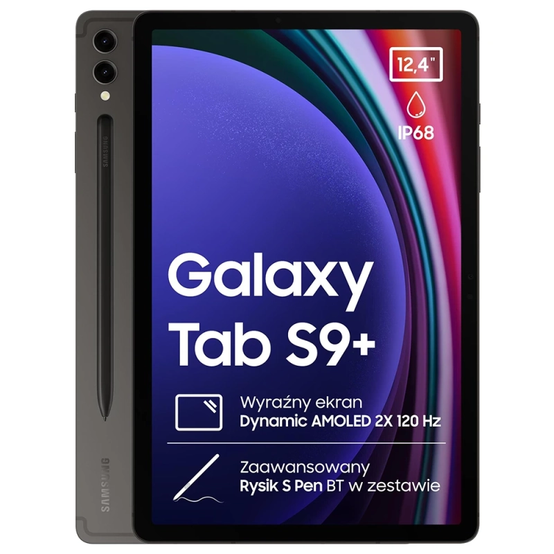Samsung Galaxy Tab S9+ 12.4" 5G 12/256 GB Graphite + Rysik S Pen