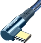 Kabel kątowy USB-C 100 W 2m Mcdodo niebieski