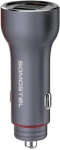Ładowarka samochodowa Somostel DUAL USB SMS-A89 30 W + kabel micro USB grafitowa