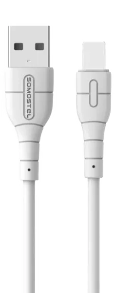 Kabel USB-A - Lightning 3.1 A 1 m Somostel biały