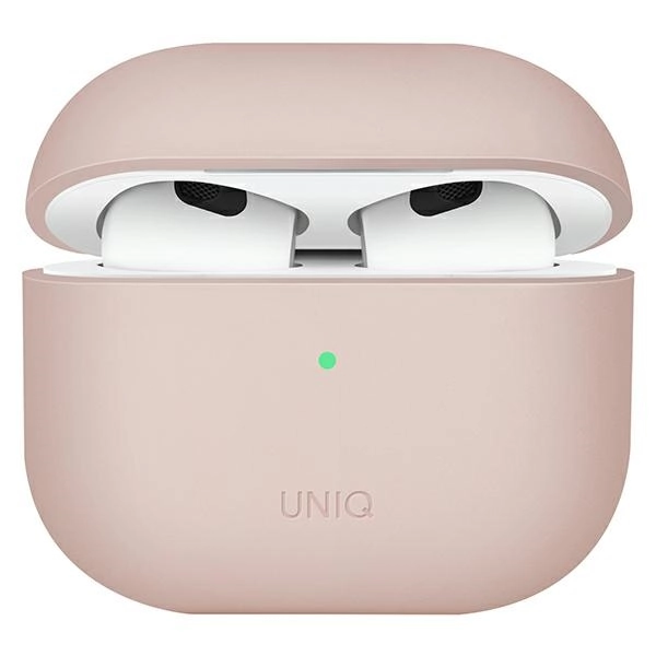 Etui UNIQ Lino AirPods 3. gen różowe