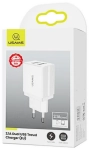 Ładowarka sieciowa Dual USB 2,1 A USAMS biała