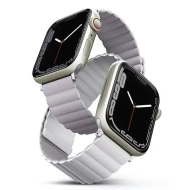 Pasek UNIQ Revix do Apple Watch  Series 4/5/6/7/8/SE/SE2 38/40/41mm Reversible Magnetic lilak-biały