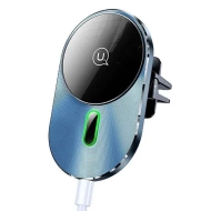 Uchwyt samochodowy do telefonu Usams Magnetic Car indukcyjny szary