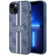Guess GUHMP14MP4RPSB iPhone 14 Plus / 15 Plus 6.7" niebieski/blue hardcase 4G Printed Stripes MagSafe