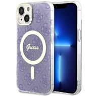 Guess GUHMP14SH4STU iPhone 14 / 15 / 13 6.1" purpurowy/purple hardcase 4G MagSafe