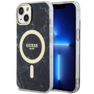 Guess GUHMP14SPCUMAK iPhone 14 / 15 / 13 6.1" czarny/black hardcase Marble MagSafe