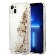 Guess GUOHCP14MGLHFLGO iPhone 14 Plus / 15 Plus 6.7" złoty/gold hardcase Glitter Charms