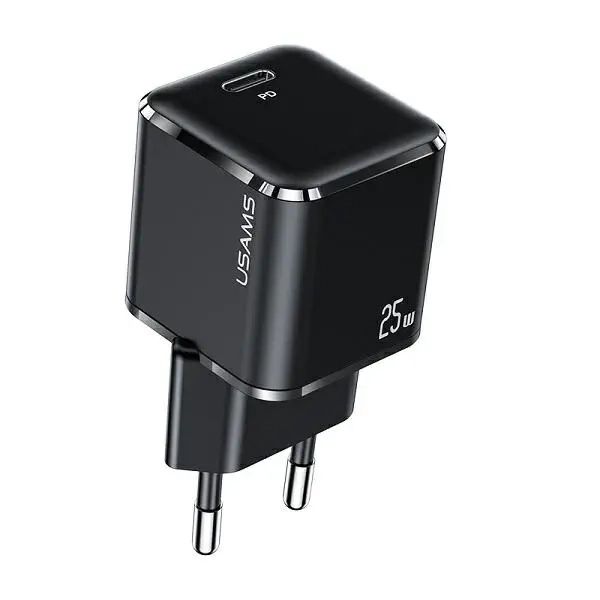 Ładowarka sieciowa USB-C 25 W USAMS T42 czarna