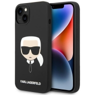 Karl Lagerfeld KLHCP14MSLKHBK iPhone 14 Plus / 15 Plus 6,7" hardcase czarny/black Silicone Karl`s Head