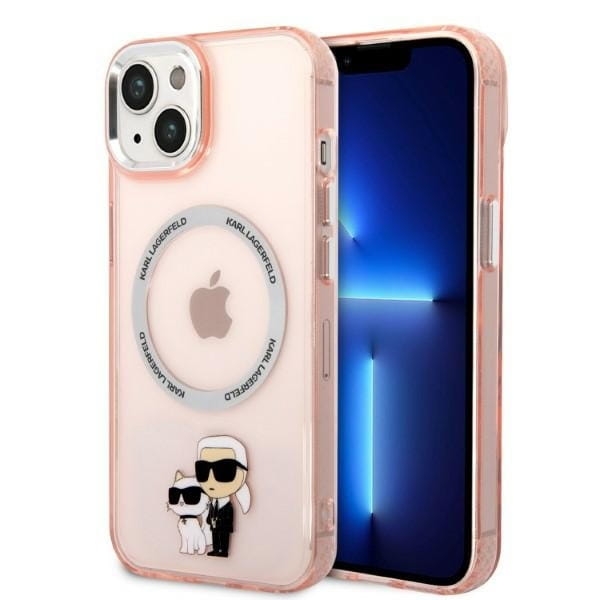 Etui Karl Lagerfeld iPhone 14 / 15 / 13 6,1" różowy 1