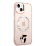 Etui Karl Lagerfeld iPhone 14 / 15 / 13 6,1" różowy 4