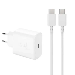 Ładowarka sieciowa USB-C 45 W PD biała + kabel USB-C