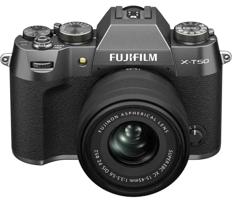 Aparat FujiFilm X-T50 + 15-45 mm f/3.5-5.6 OIS PZ charcoal silver