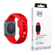Pasek 3MK Silicone Watch Strap czerwony/red dla Apple Watch 42/44/45/49mm