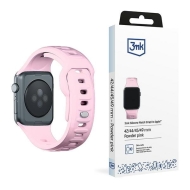 Pasek 3MK Silicone Watch Strap Powder Pink dla Apple Watch 42/44/45/49 mm