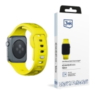 Pasek 3MK Silicone Watch Strap żółty/yellow dla Apple Watch 42/44/45/49mm