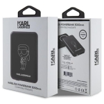 Karl Lagerfeld Powerbank indukcyjny KLPBMKIOTTGK 5W 3000mAh czarny/black Ikonik MagSafe