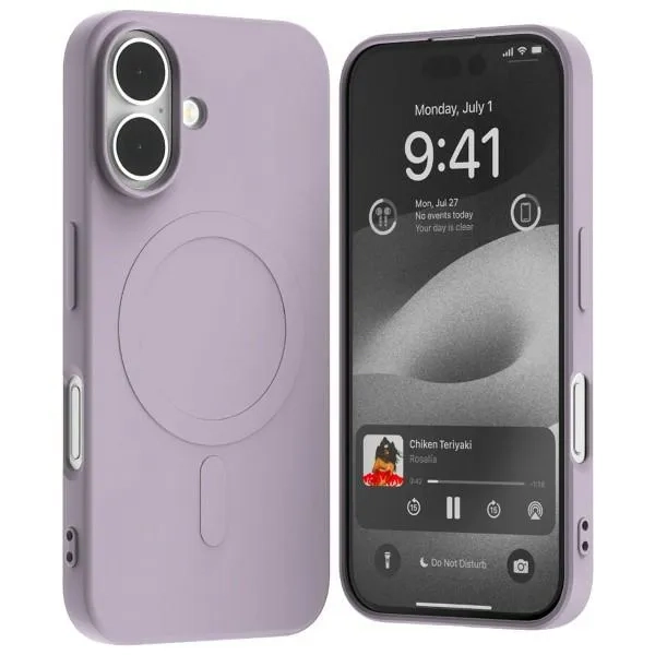 Etui do iPhone 16 Mercury MagSafe Semi-Silicone liliowo-fioletowe